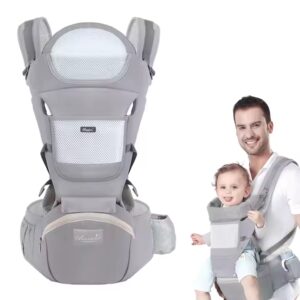 TINSY CuddleCruze 3-in-1 Baby Carrier with Detachable Hip Seat | For 3 Months to 3 Years (Waist up to 36")