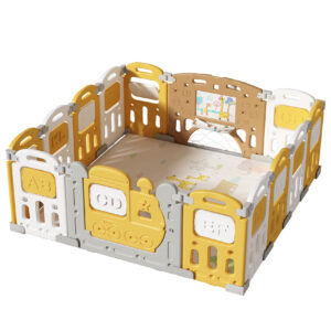 TINSY 14-panel Train Themed Foldable Baby Playpen
