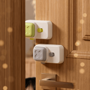 Tinsy Proofing Anti-Pinch Hand Baby Door Stopper With A Double Safety Lock