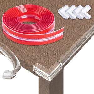 Tinsy 2-Meter Silicone Edge Protector Strip, Baby Proofing Edge & Corner Guard (4 Pcs)