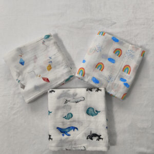 Swaddle for New Born Baby 100% Soft Cotton Muslin (Pack of 3)