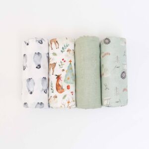 Super Ultra Soft 100% Bamboo Swaddle Cloth (Pack of 4)