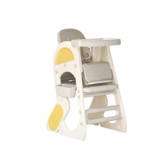 TINSY Multifunction Dining Chair | Contemporary Design | Reinforced Seat Base | Easy-Care Finish | Comfortable Seating | Lightweight Polypropylene Build | Stable Chair | Modern Look | Yellow