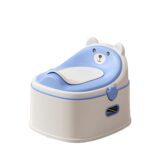 TINSY 3-in-1 Potty Seat | Trainer and Step Stool Combo | Removable Bowl | Anti-Tip Base | Polypropylene Material | Multi-Stage Potty Solution | Portable Child Seat | Blue