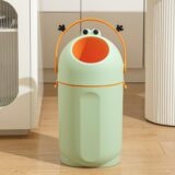 TINSY Diaper Disposal Bin | Polypropylene Nappy Waste Container | Odour Seal Lid | Removable Inner Pail | Baby Care Dustbin | Nursery Hygiene Bucket | Infant Waste Holder with Handle