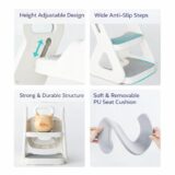 TINSY Premium Baby Potty Training Solutions | Soft PU Leather Comfort | Toddler Toilet Trainer, Potty Seat & Potty Chair | Comfortable, Safe & Easy-to-Clean Design for Kids (Ladder Potty Trainer)