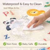 TINSY Extra Thick Baby Play Mat (0.8 cm & 1.0 cm) – 180 × 150 cm Reversible Foldable Foam Playmat, Non-Toxic Waterproof Crawling Mat, Anti-Slip Cushion Floor Mat for Babies & Toddlers