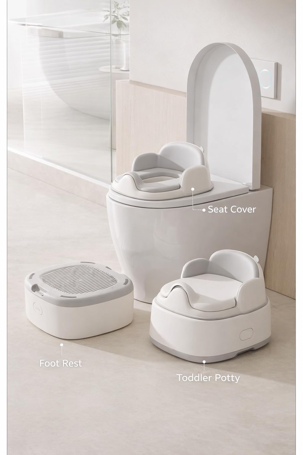 TINSY Baby Potty Training Solutions | Toddler Toilet Trainer, Potty Seat & Potty Chair | Comfortable, Safe & Easy-to-Clean Design for Kids