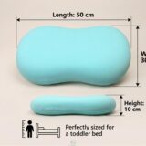 TINSY DreamRest & CloudSoft Kids Memory Foam Pillow, Ultra Soft & Breathable with Washable Cover, Ergonomic Design, Comfortable Support Pillow