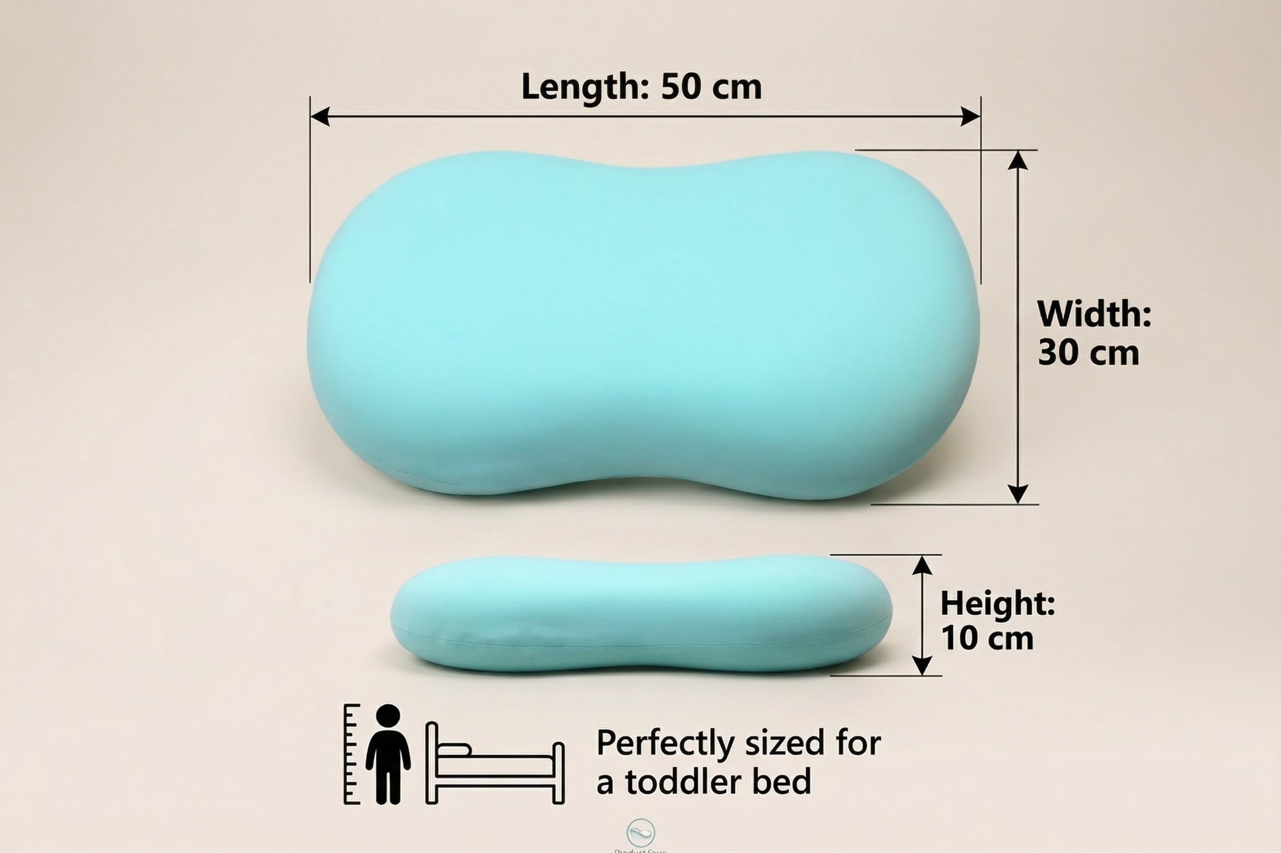 TINSY DreamRest & CloudSoft Kids Memory Foam Pillow, Ultra Soft & Breathable with Washable Cover, Ergonomic Design, Comfortable Support Pillow