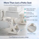 TINSY Premium Baby Potty Training Solutions | Soft PU Leather Comfort | Toddler Toilet Trainer, Potty Seat & Potty Chair | Comfortable, Safe & Easy-to-Clean Design for Kids (Ladder Potty Trainer)