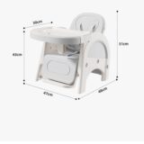 TINSY Multifunction Dining Chair | Contemporary Design | Reinforced Seat Base | Easy-Care Finish | Comfortable Seating | Lightweight Polypropylene Build | Stable Chair | Modern Look