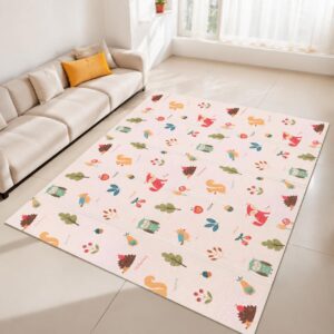 TINSY Ocean & Adventure Extra Thick Baby Play Mat (1 cm) – 180 × 150 cm Reversible Foldable Foam Playmat, Non-Toxic Waterproof Crawling Mat, Anti-Slip Cushion Floor Mat for Babies & Toddlers