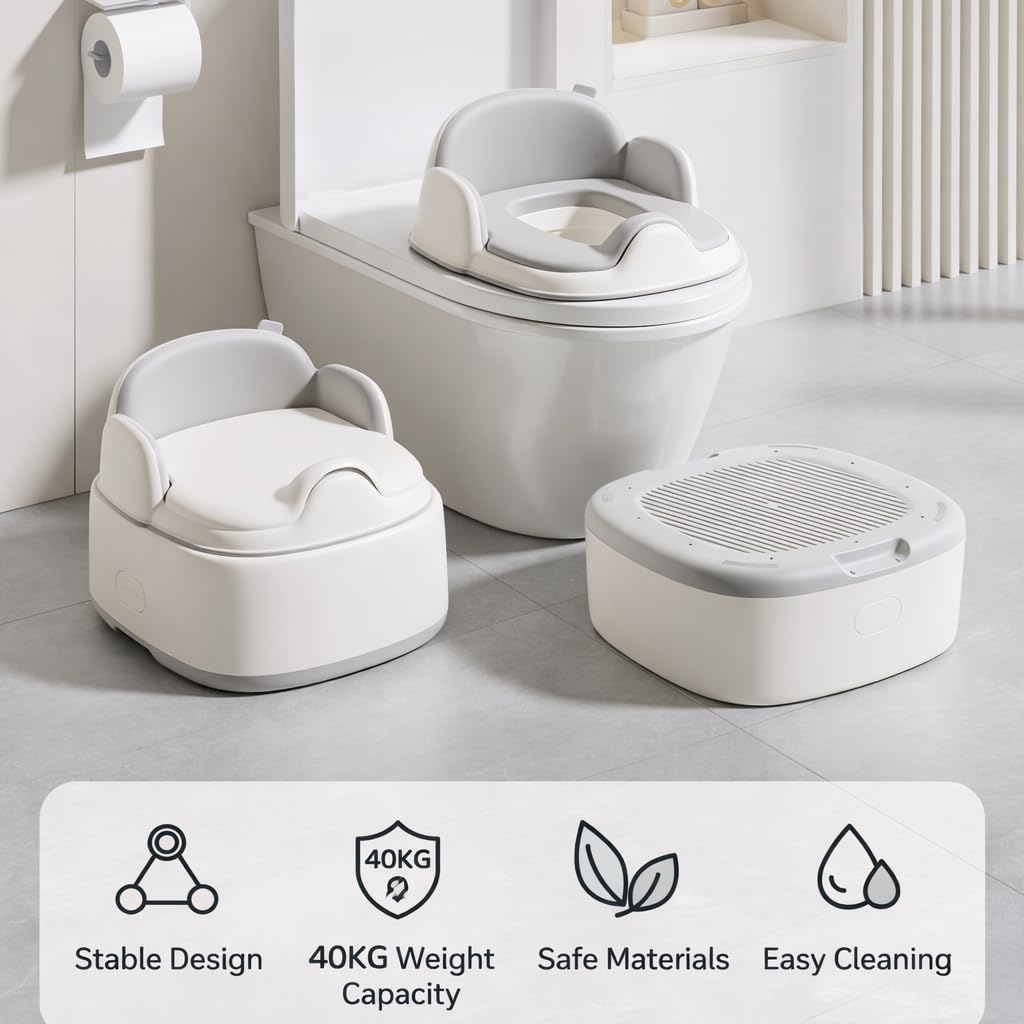 TINSY Baby Potty Training Solutions | Toddler Toilet Trainer, Potty Seat & Potty Chair | Comfortable, Safe & Easy-to-Clean Design for Kids