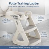 TINSY Premium Baby Potty Training Solutions | Soft PU Leather Comfort | Toddler Toilet Trainer, Potty Seat & Potty Chair | Comfortable, Safe & Easy-to-Clean Design for Kids (Ladder Potty Trainer)