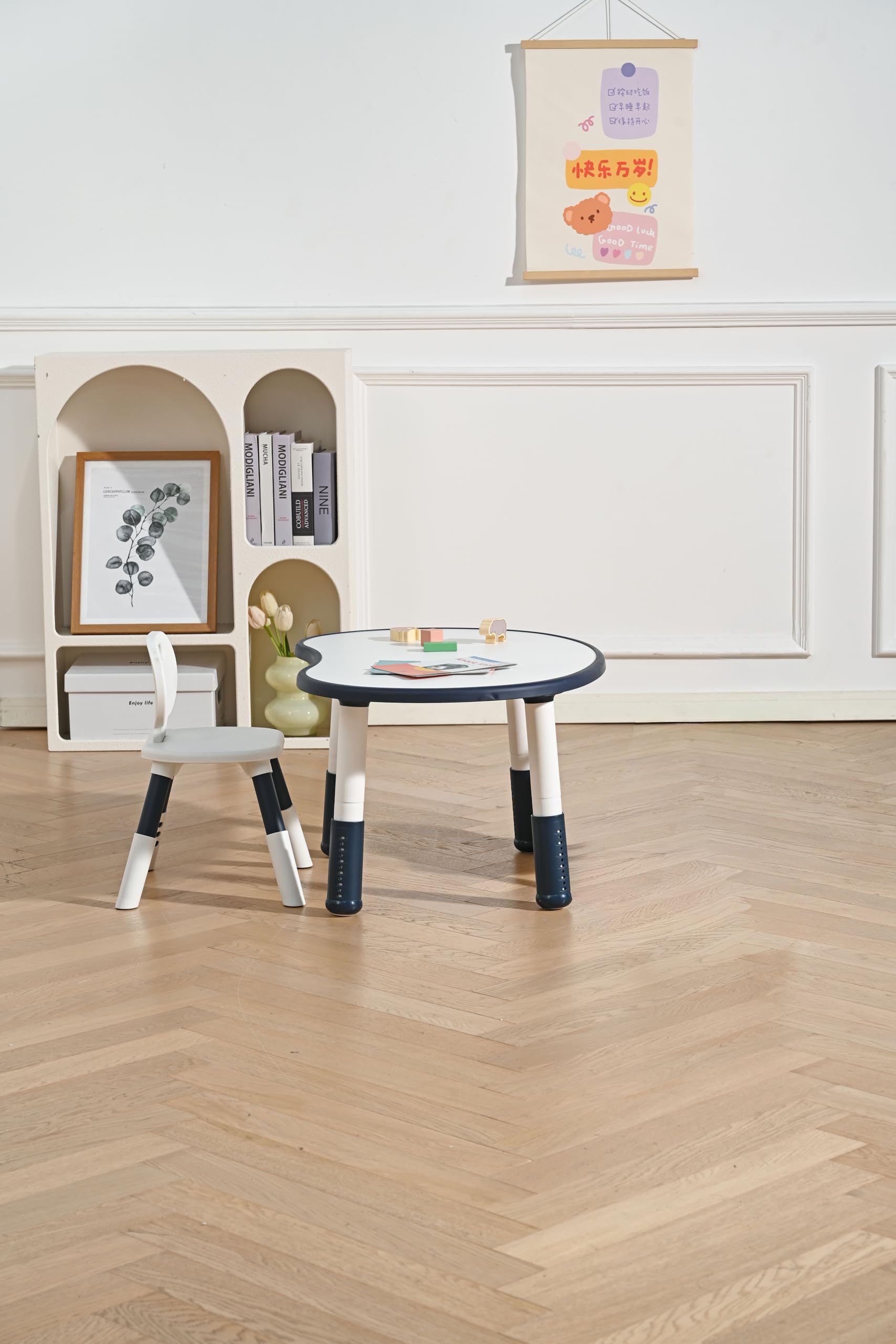 TINSY Kids Table & Chair Set with Storage | Multi-Purpose Study Desk for Kids, Drawing, Reading & Activity Table | Sturdy, Safe & Durable Furniture for Playroom, Bedroom & Learning