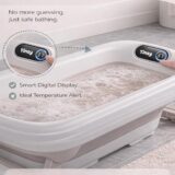 TINSY Premium Baby Bath Tub | Anti-Skid Base | Lightweight Body | Spacious Interior | Easy Cleaning | Infant Toddler Bathing Seat | Stable Design | White