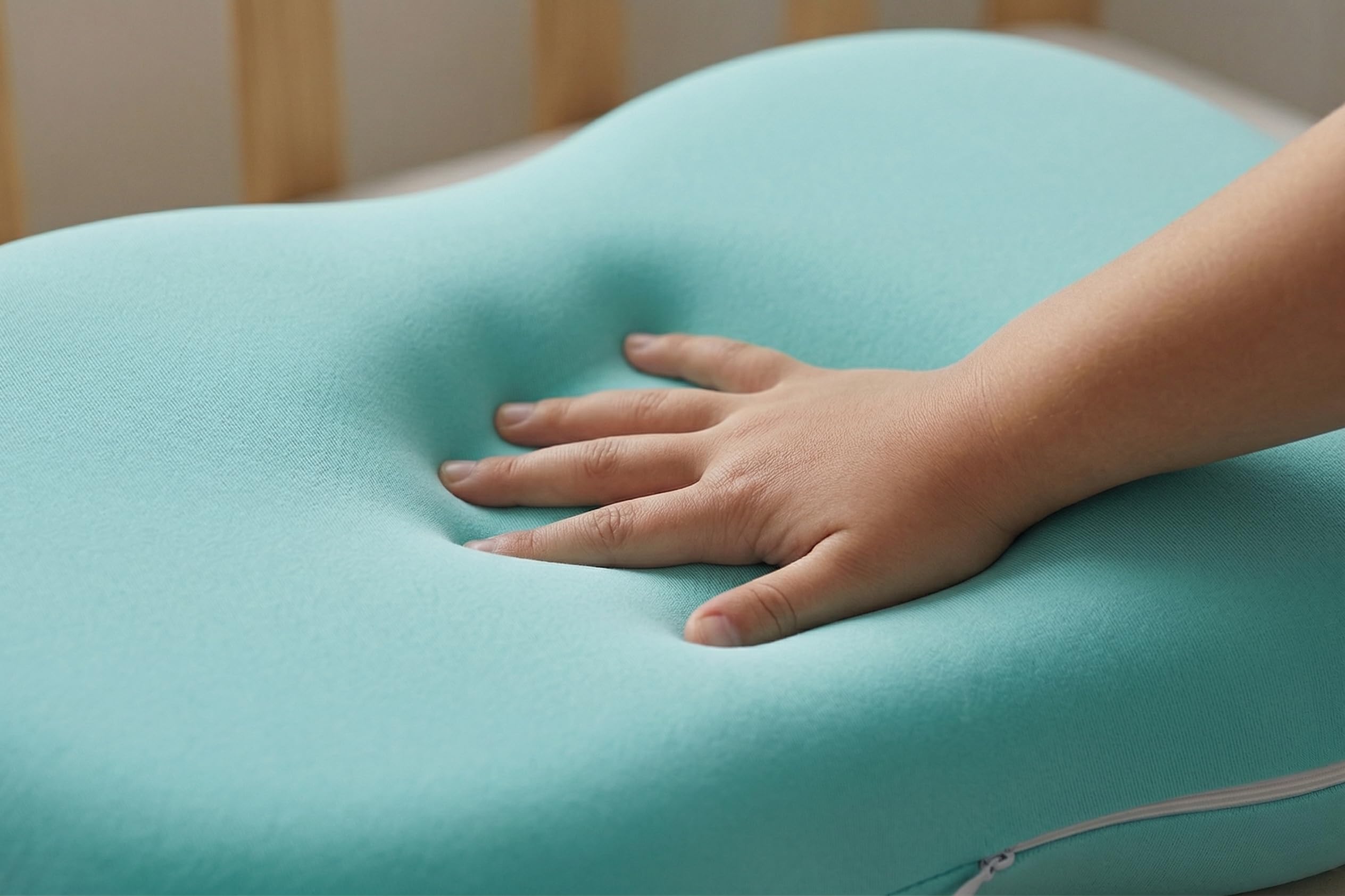 TINSY DreamRest & CloudSoft Kids Memory Foam Pillow, Ultra Soft & Breathable with Washable Cover, Ergonomic Design, Comfortable Support Pillow