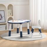 TINSY Kids Table & Chair Set with Storage | Multi-Purpose Study Desk for Kids, Drawing, Reading & Activity Table | Sturdy, Safe & Durable Furniture for Playroom, Bedroom & Learning
