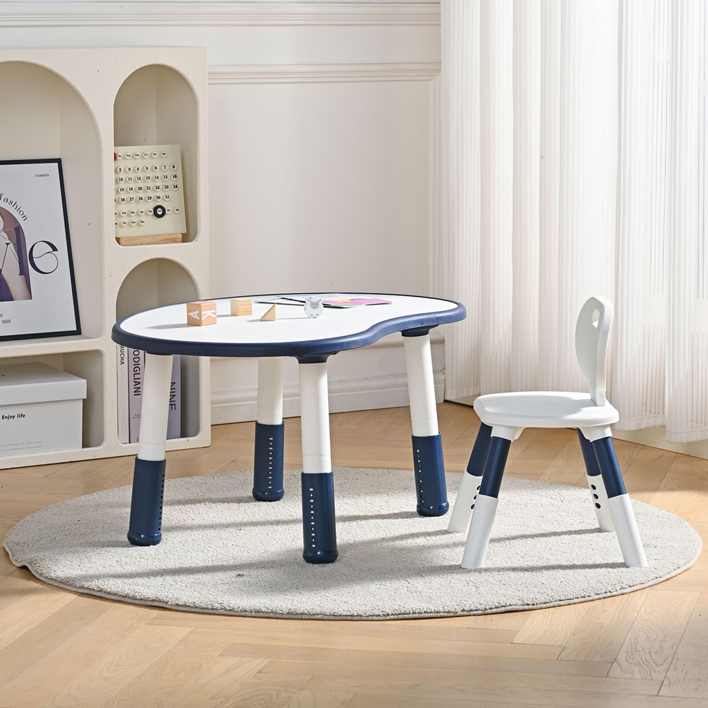 TINSY Kids Table & Chair Set with Storage | Multi-Purpose Study Desk for Kids, Drawing, Reading & Activity Table | Sturdy, Safe & Durable Furniture for Playroom, Bedroom & Learning TINSY Kids Table & Chair Set with Storage | Multi-Purpose Study Desk for Kids, Drawing, Reading & Activity Table | Sturdy, Safe & Durable Furniture for Playroom, Bedroom & Learning