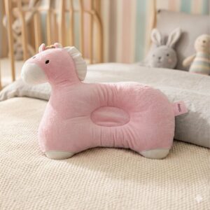 TINSY Kids Pillow - Unicorn Shaped, Soft Plush, Yellow
