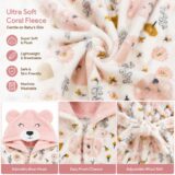 Tinsy Premium Kids Hooded Bathrobe – Ultra-Soft, Highly Absorbent, Cozy Bear Design, Perfect for Bath, Beach & Pool (Upto 18 Months)