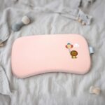 TINSY CloudSoft Baby & Toddler Memory Foam Pillow (Cotton Candy Pink), Thin Breathable (27×45×3 cm)