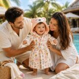 Tinsy Premium Kids Hooded Bathrobe – Ultra-Soft, Highly Absorbent, Cozy Bear Design, Perfect for Bath, Beach & Pool (Upto 18 Months)