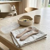 Tinsy Stainless Steel Baby Spoon and Fork Set with Travel Case