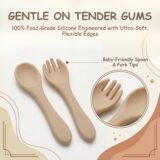 Tinsy Stainless Steel Baby Spoon and Fork Set with Travel Case
