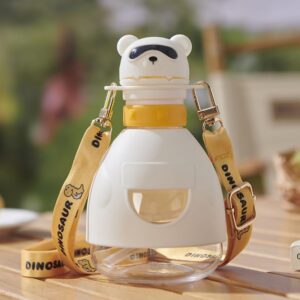 TINSY Premium Tritan 2 in 1 Kids Bottle | Detachable Top Fits Most Water Bottles | Use for Milk, Water and Drinks | Comfortable Grip with Leak Resistant Design for Infants and Toddlers | Green | 250 ML | Tritan Material