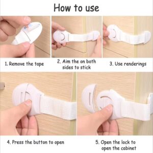 Tinsy Cabinet Strap Locks (Pack of 10)