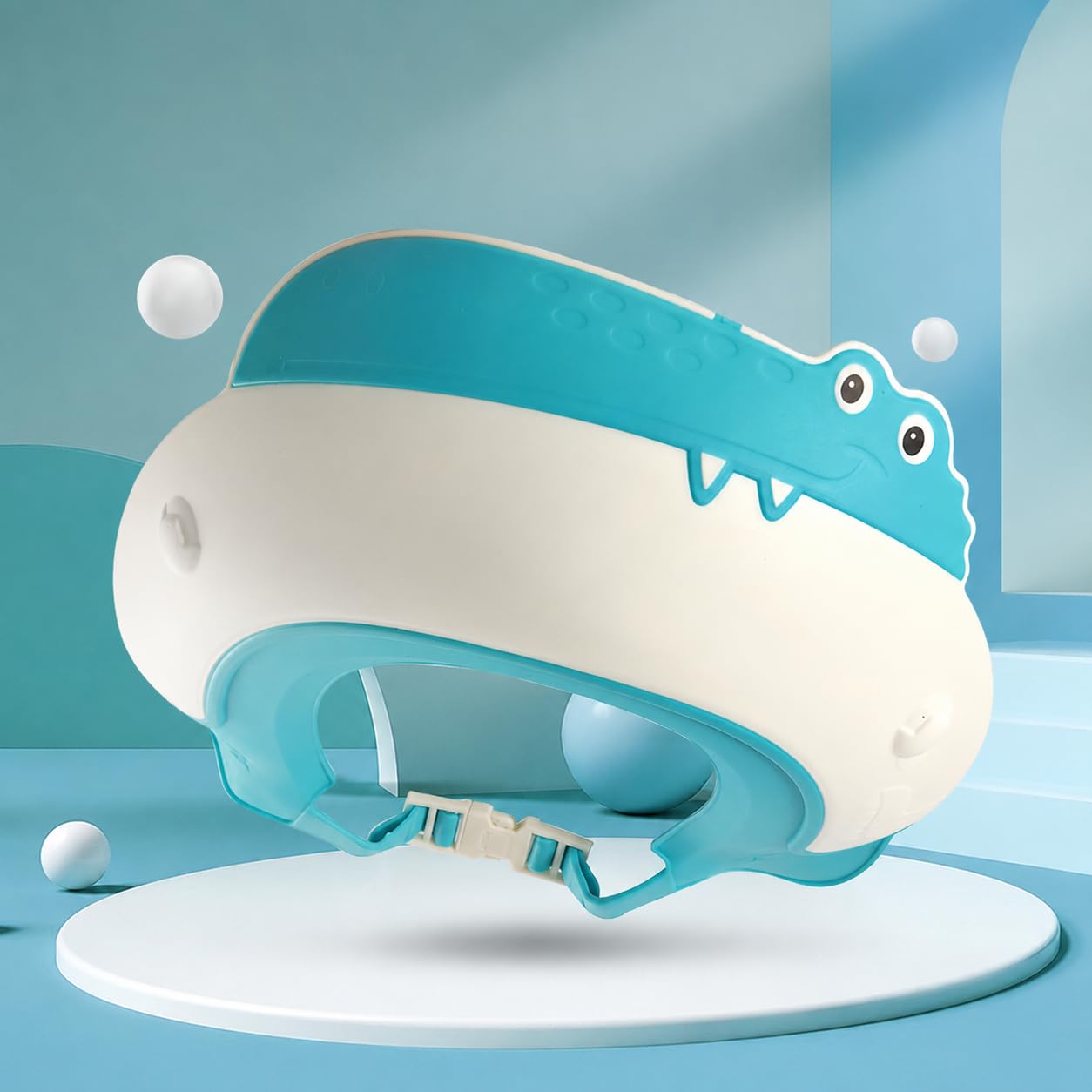 Tinsy Baby Shower Cap with Eye Protection