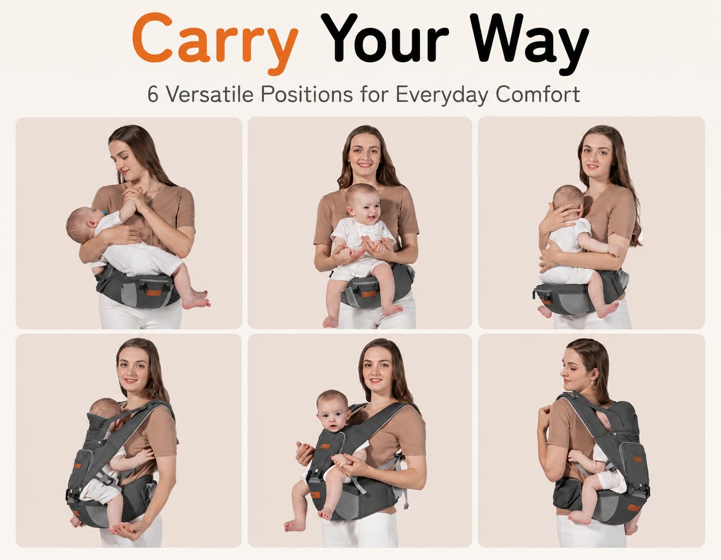 Tinsy Premium Hip Seat Baby Carrier