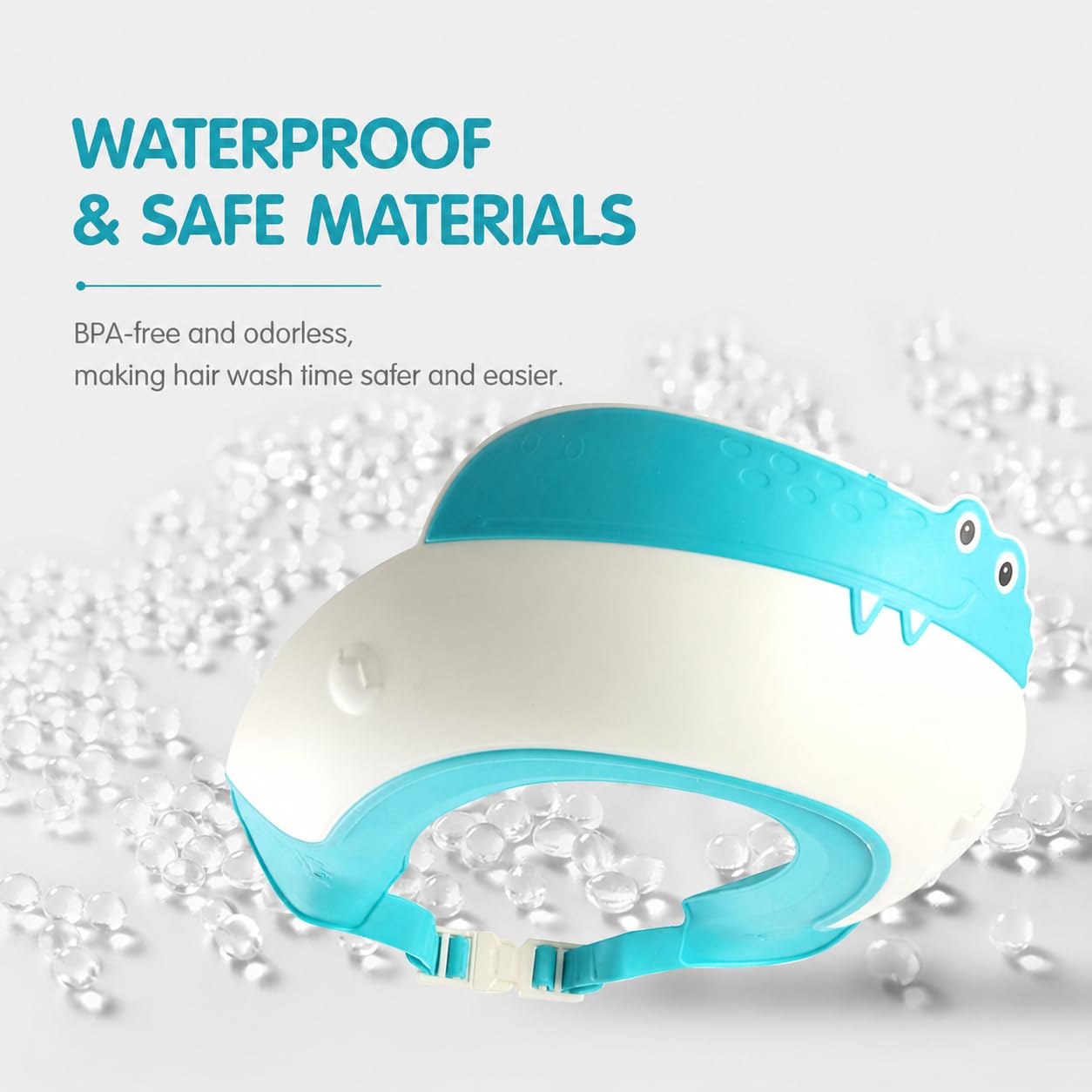 Tinsy Baby Shower Cap with Eye Protection