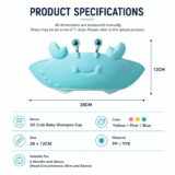 Tinsy Baby Shower Cap with Eye Protection