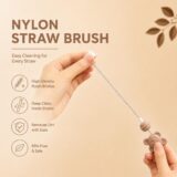 Tinsy Long Handle Baby Bottle Brush with Stand