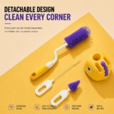 Tinsy Nylon Bristle Baby Bottle Brush with Holder