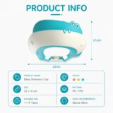Tinsy Baby Shower Cap with Eye Protection