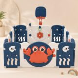 Tinsy Sea World Baby Playpen, 12+2 Panels