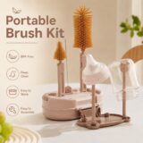 Tinsy Long Handle Baby Bottle Brush with Stand