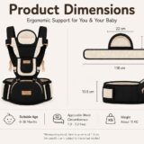 Tinsy Premium Hip Seat Baby Carrier with Head Support