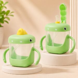 TINSY Baby Sipper Cup | Training Cup with Comfortable Grip for Water Juice and Daily Hydration | Toddler Drinking Cup for Home, School and Travel | 300 ML | Coffee