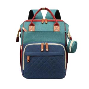 TINSY Baby Diaper Backpack | Spacious Maternity Nappy Bag with Insulated Bottle Pockets | Multiple Storage Compartments | Travel Organizer Backpack | Black