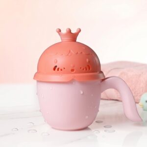 TINSY Bunny Splash Baby Hair Rinse Cup | Easy Grip Water Pouring Cup for Shampoo and Hair Washing | Comfortable Handle for Infants Toddlers and Kids | Mint Green
