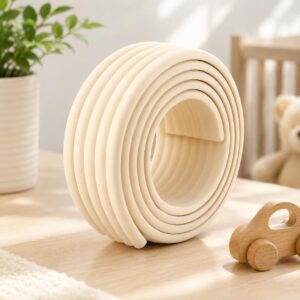 Tinsy Transparent Baby Safety Edge Protector Strip (2 Meter) | Clear Soft PVC Edge Guard for Tables, Desks, Cabinets & Furniture | Self-Adhesive