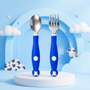 Tinsy Stainless Steel Self-Feeding Spoon and Fork Set