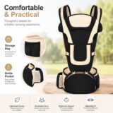 Tinsy Premium Hip Seat Baby Carrier with Head Support
