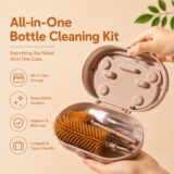 Tinsy Long Handle Baby Bottle Brush with Stand