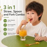 Tinsy Baby Spoon, Fork and Straw Set